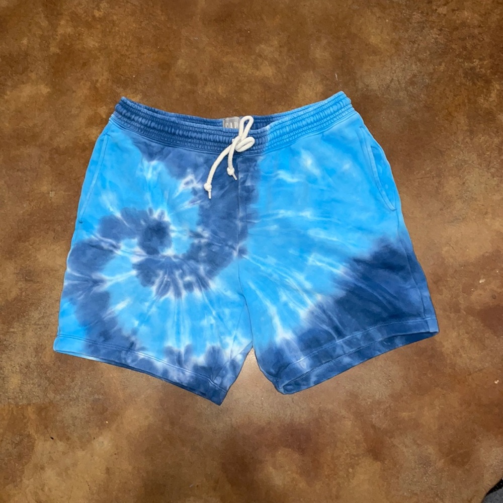Blue Tie-Dye Shorts